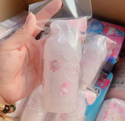 Sanrio｜My Melody 50th Anniversary Milk Bottle Toothbrush Set｜4.3×4.3×10.5cm approx.