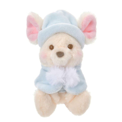 Disney迪士尼｜Plush Mascot Keychain - White Pooh Fruit Latte Color东迪冬日限定水果拿铁色睡衣睡帽斗篷系列可爱角色毛绒挂件/包挂｜约高 16.5 x 宽 10 x 深 9cm