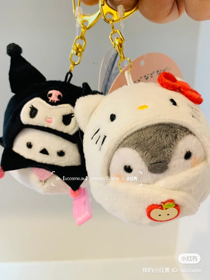Sanrio｜正能量企鹅联名玩偶挂件/包挂｜約H100×W90×D55mm
