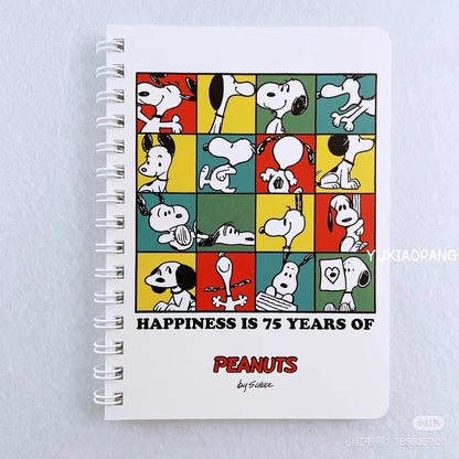 Snoopy｜PEANUTS 75th Anniversary Notebook A6｜64 sheets