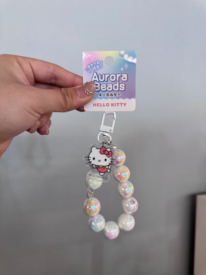 Sanrio三丽鸥｜Aurora Beads Acrylic Charm Keychain ｜ W55 x H165 x D15mm approx.
