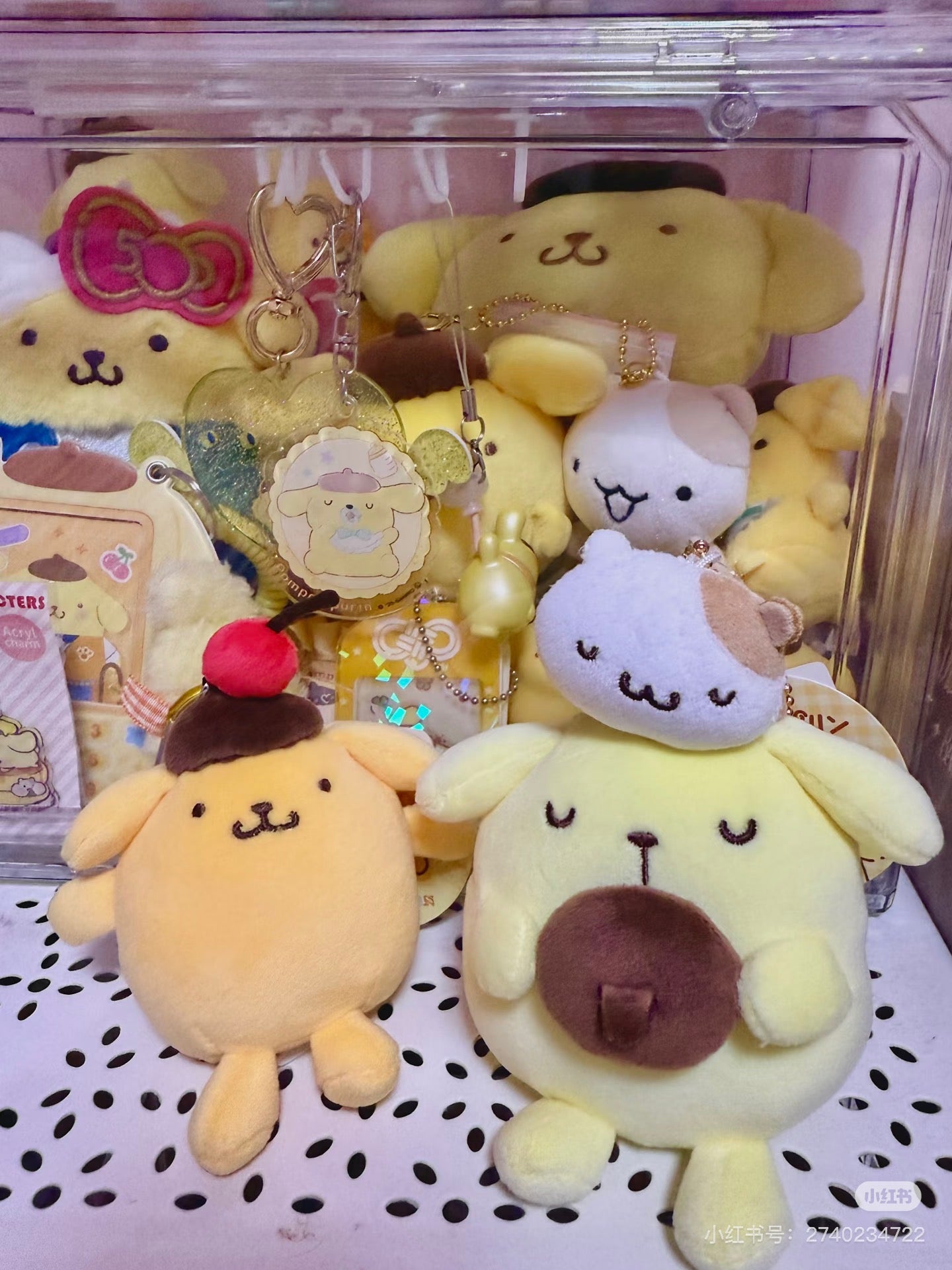 Sanrio｜Kthings Pom Pom Purin Mascot Holder /Plush Keychain｜H12cm approx.