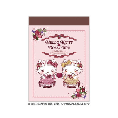 Sanrio｜50周年Hello Kitty x Dolly Mix 便签本｜约H88×W63×D7mm