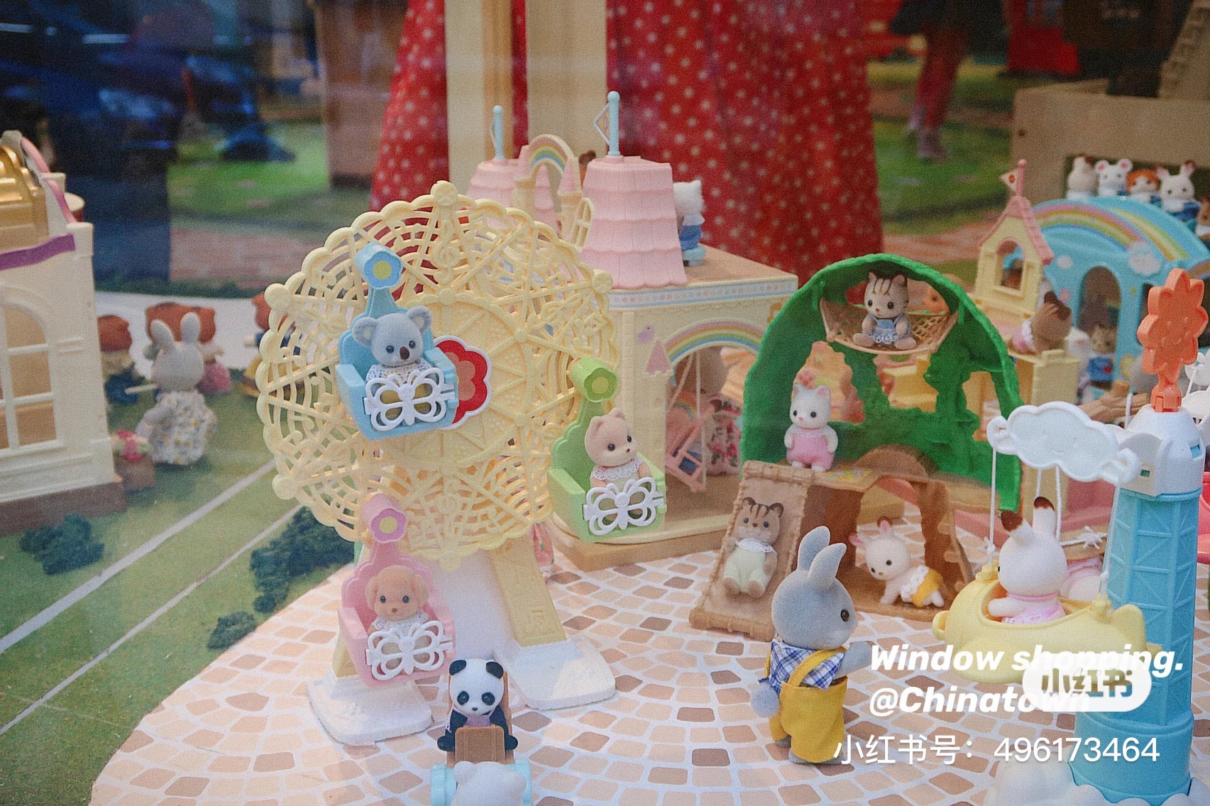 SylvanianFamilies森贝儿家族｜Baby Ferris Wheel-Poodle贵宾犬+摩天轮套组/玩具/过家家5333