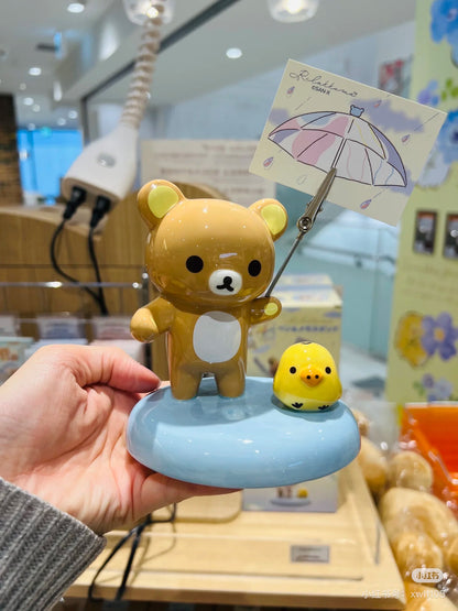 Rilakkuma｜Rainy Day to Sunny Pen &amp; Memo Stand｜110×110×90mm approx.