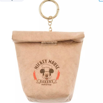 Disney迪士尼｜Mickey’s Bakery米奇烘焙系列可折叠购物袋钥匙扣挂件/复古牛皮纸袋｜购物袋約縦29×横29×厚み0.5(cm)