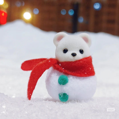 SylvanianFamilies森贝儿家族｜Happy Christmas Friends圣诞快乐植绒站宝套组/玩具/过家家5710
