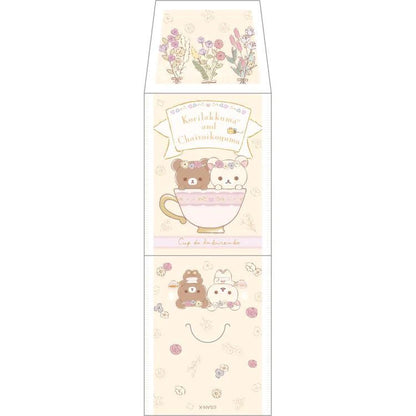 Rilakkuma轻松熊｜花环茶会限定小信封信纸/贺卡｜15枚入/90×60×15mm