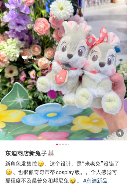 Disney｜UniBestiez Ein Rabbit Mascot Holder /Plush Keychain｜5.5 × 7 × 8.5cm approx.