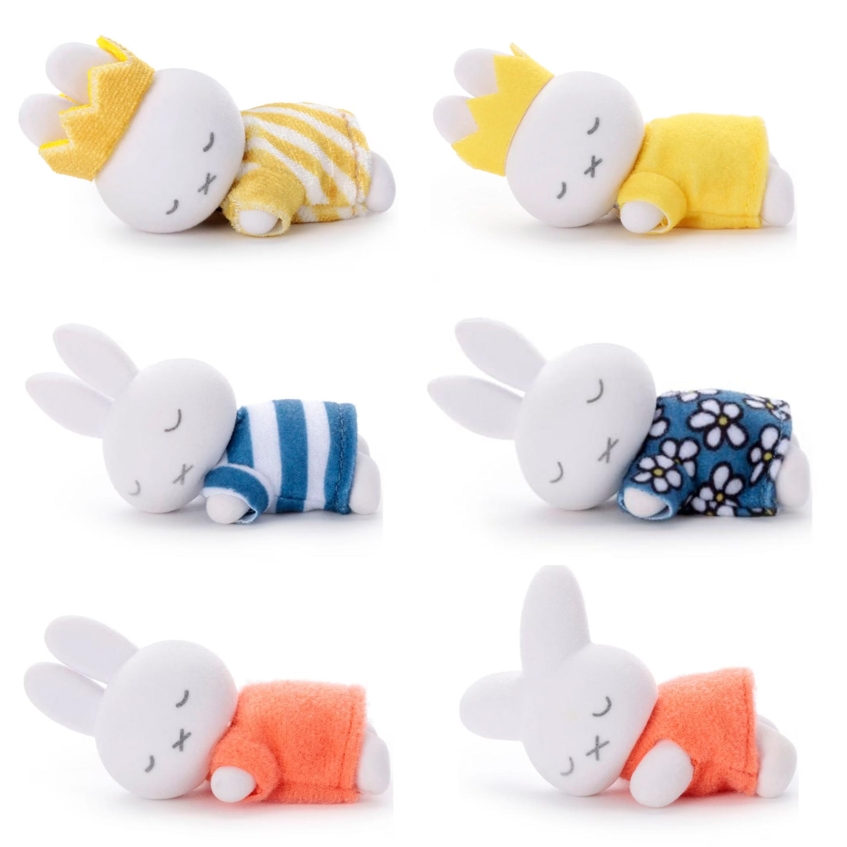 Miffy｜Bruna Sleeping Friend Flocked Plush Dolls/Plush Toy｜W70×H35×D37mm approx.