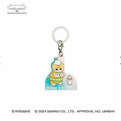 Mofusand｜Sanrio Characters Hologram Mushi Charm｜H43×W36×D3mm approx.