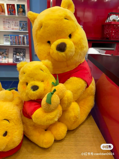 Disney迪士尼｜Winnie the Pooh stuffed toy (S) YUZU POOH柚子噗噗2023限定小熊维尼毛绒公仔｜s号｜约25*20cm