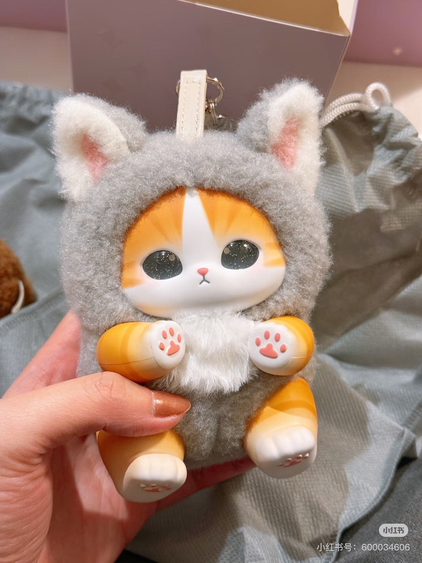 【limit 2】Mofusand｜Kiramekko Fluffy Kittens Plush Keychain mystery bag/blind box/All 6 types｜1pcs