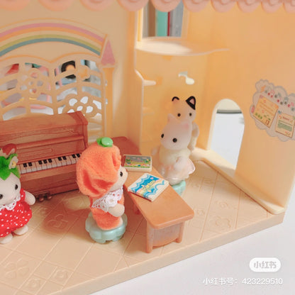 【限时折扣】SylvanianFamilies森贝儿家族｜Baby Castle Nursery gift set-Milk Rabbit-Poodle Baby Milo彩虹城堡幼儿园+牛奶兔+贵宾犬宝宝套组/玩具/过家家5670