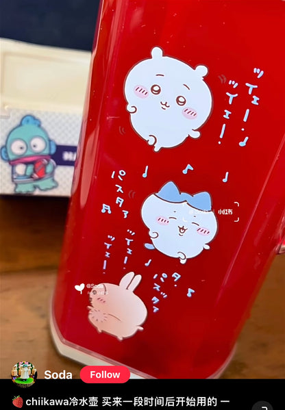 chiikawa｜特殊防污渍粘附加工大容量冷水壶/水果榨汁存储容器｜1.2L