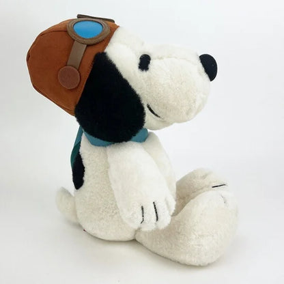 Snoopy史努比｜毛茸茸飞行员史努比公仔/玩偶｜约23cm×23cm×28cm