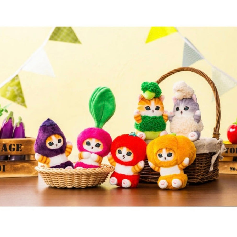 Mofusand｜Mofumofu Marche Freshly Harvested Mascot Holder /Plush Keychain｜120×90×80mm approx.