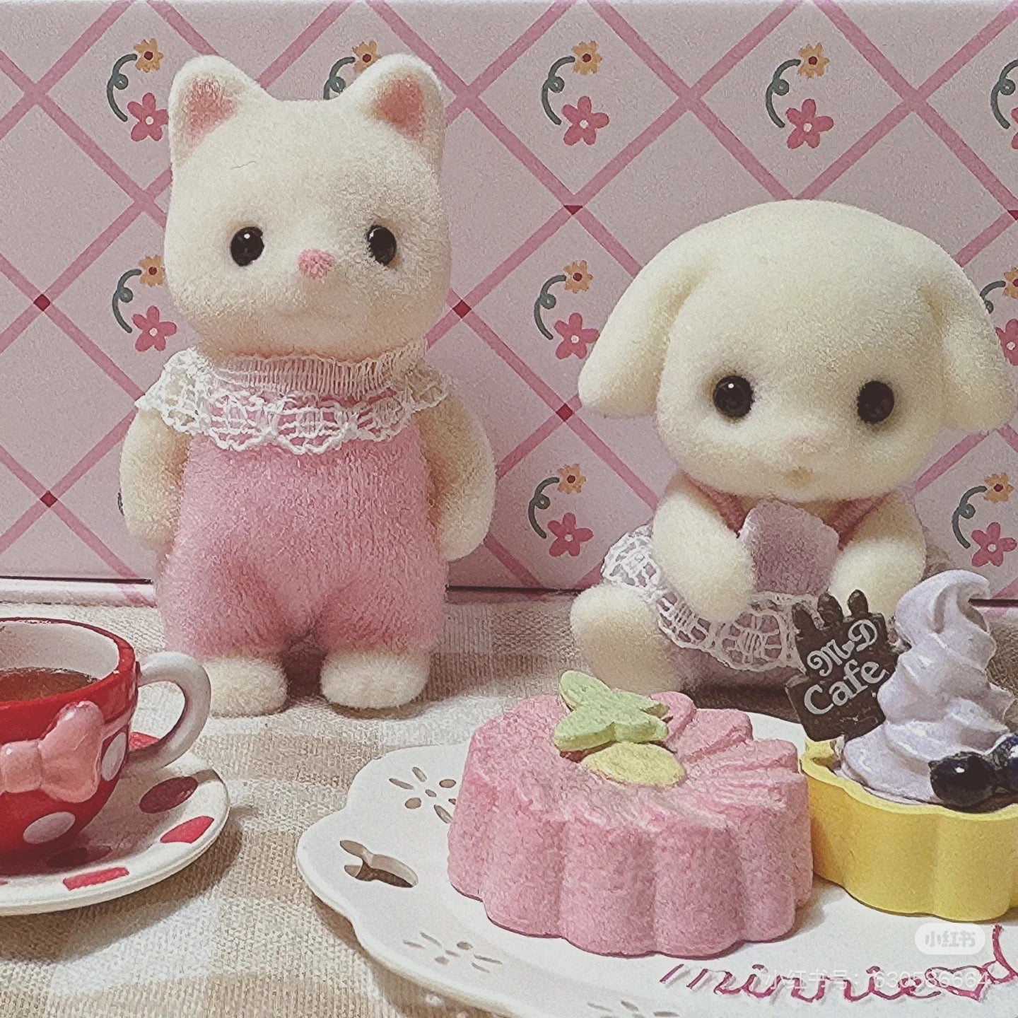 SylvanianFamilies森贝儿家族｜Persian Cat Baby波斯猫宝宝植绒站宝/玩具/过家家