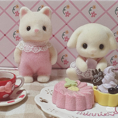 SylvanianFamilies森贝儿家族｜Persian Cat Baby波斯猫宝宝植绒站宝/玩具/过家家