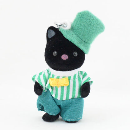 【limit 1】SylvanianFamilies｜Calico Critters Charcoal Cat Baby Keychain