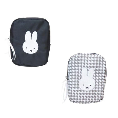 Miffy｜Chidori &amp; Monotone Vertical Cosmetic Pouch｜ 95×125×30mm approx.