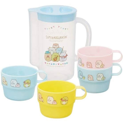 Sumikko gurashi角落生物｜一体式可折叠水壶?4小杯便携杯组｜850ml?220ml*4