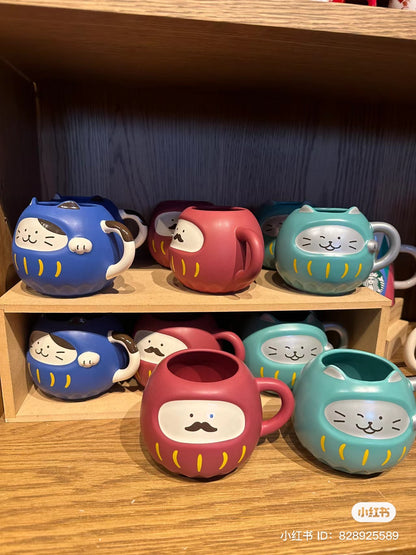 Starbucks日本星巴克｜2024年限定磨砂感达摩杯/马克杯｜296ml