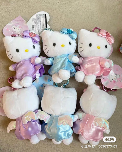 HelloKitty｜Sanrio Angel Mascot Holder /Plush Keychain｜107×80×75mm approx.