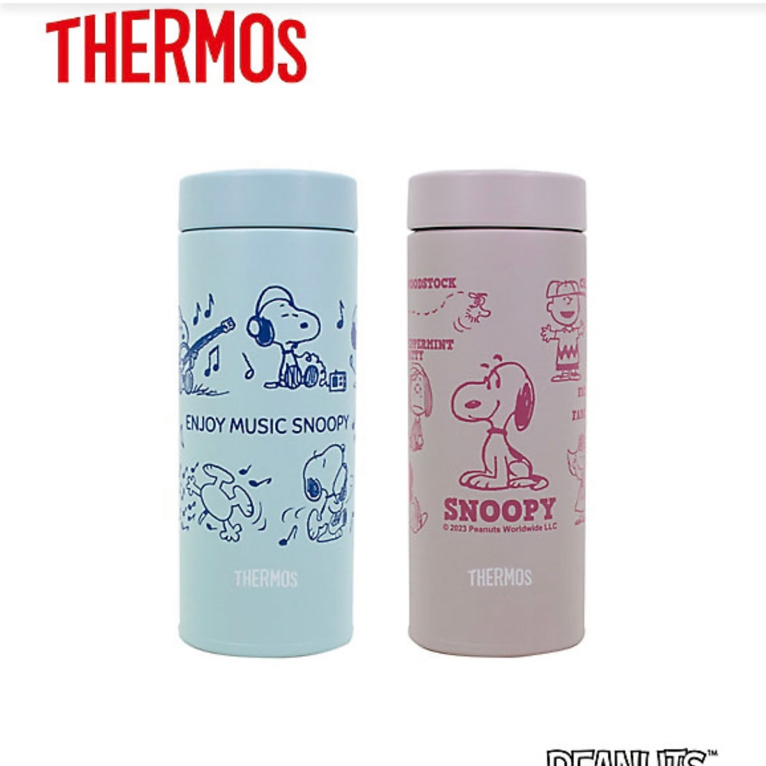 Thermos|Snoopy史努比2023新款拧盖形限定保温杯|350ml