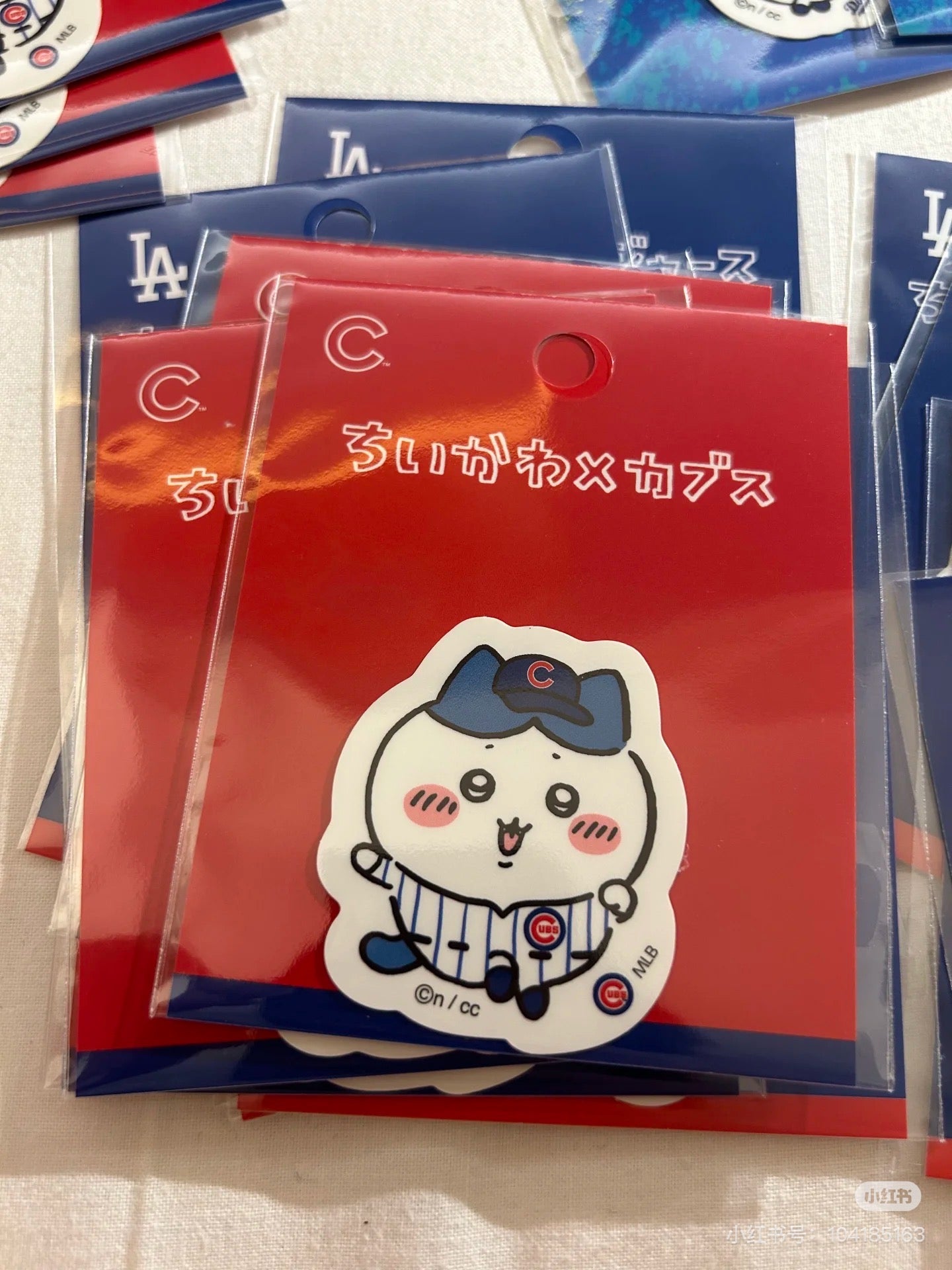 Chiikawa｜Chiikawa X  MLB Tokyo Series Die-cut Sticker｜H64 x W62mm approx.