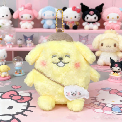 Sanrio｜Howa Koro Club Mascot Holder /Plush Keychain｜H13 approx.