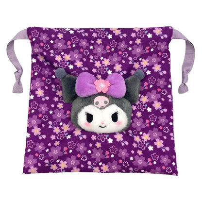 Sanrio｜Sakura Kimono Drawstring Pouch｜H18×W18×D3cm approx.
