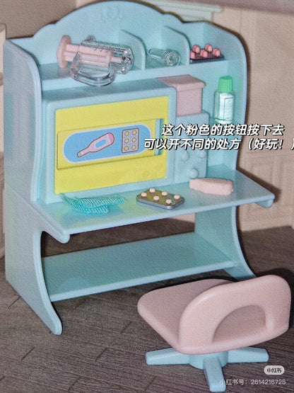 SylvanianFamilies森贝儿家族｜Village Doctor Starter Set-Persian Cat波斯猫乡村医生入门套组/玩具/过家家5705