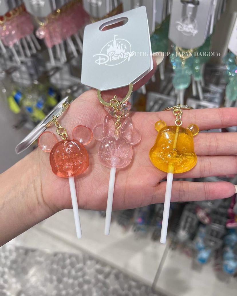 Disney迪士尼｜可爱角色大头棒棒糖挂件｜全長:約 11.5(cm)