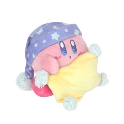 Kirby｜睡帽五角星点点嘴卡比甜梦系列泡澡满头泡泡/毛绒玩偶/小公仔 ｜ 约13 x 13 x 11cm