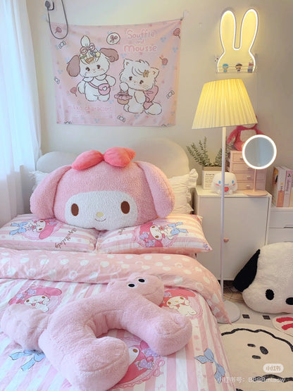 Sanrio三丽鸥｜ Big Face Cushion 超柔软巨型超大号脸型抱枕/靠垫｜ 约75 x 58 x 20cm