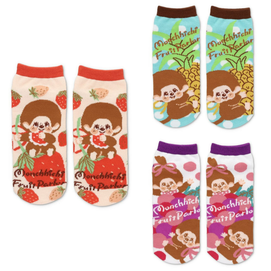 Monchhichi｜fruit Socks｜22-24cm approx.