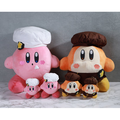 Kirby｜cafe厨房限定咖啡色厨师服公仔L号｜約H380×W300×D270mm