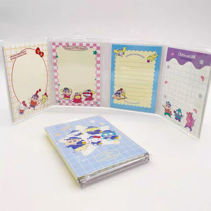 Sanrio｜ Crayon Shinchan Flip Memo Pad蜡笔小新联名翻盖便签本｜約9.7×1.5×13cm