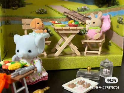 SylvanianFamilies｜Elephant Girl BBQ Picnic Set 5640