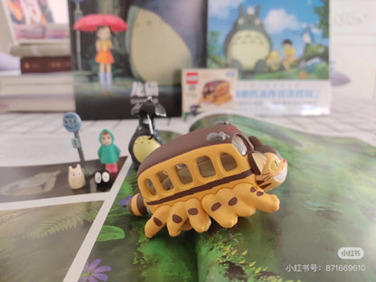 Tomica｜Takara Tomy Dream Tomica Full of Ghibli 01 My Neighbor Totoro Catbus 多美卡 × 吉卜力宫崎骏《龙猫》巴士玩具车模型/摆件｜长约40mm