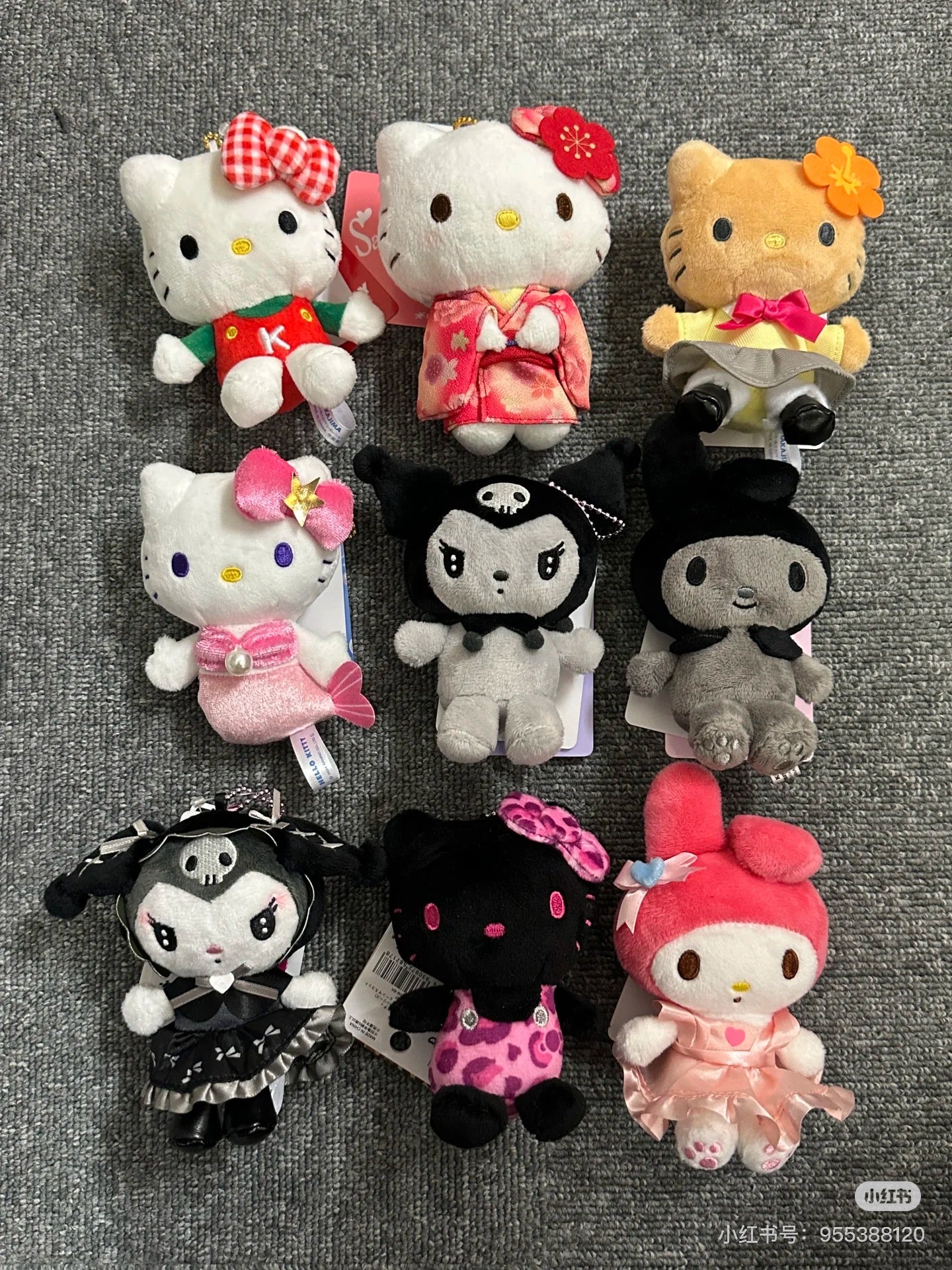 Sanrio｜My Melody 50th Anniversary   Mascot Holder /Plush Keychain｜13×7.5×6cm approx.