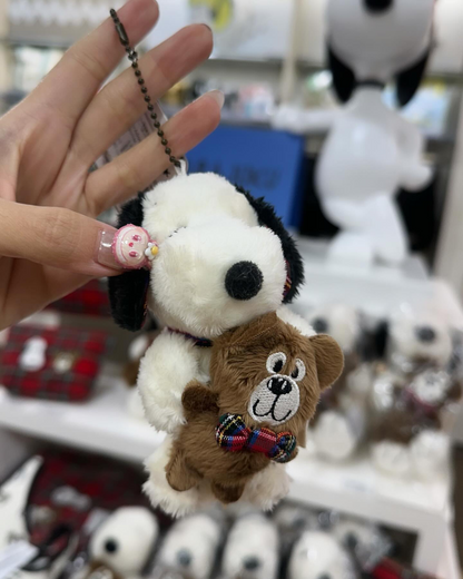 Snoopy史努比｜snoopy抱泰迪熊挂件/包挂｜H12.5×W6×D8cm