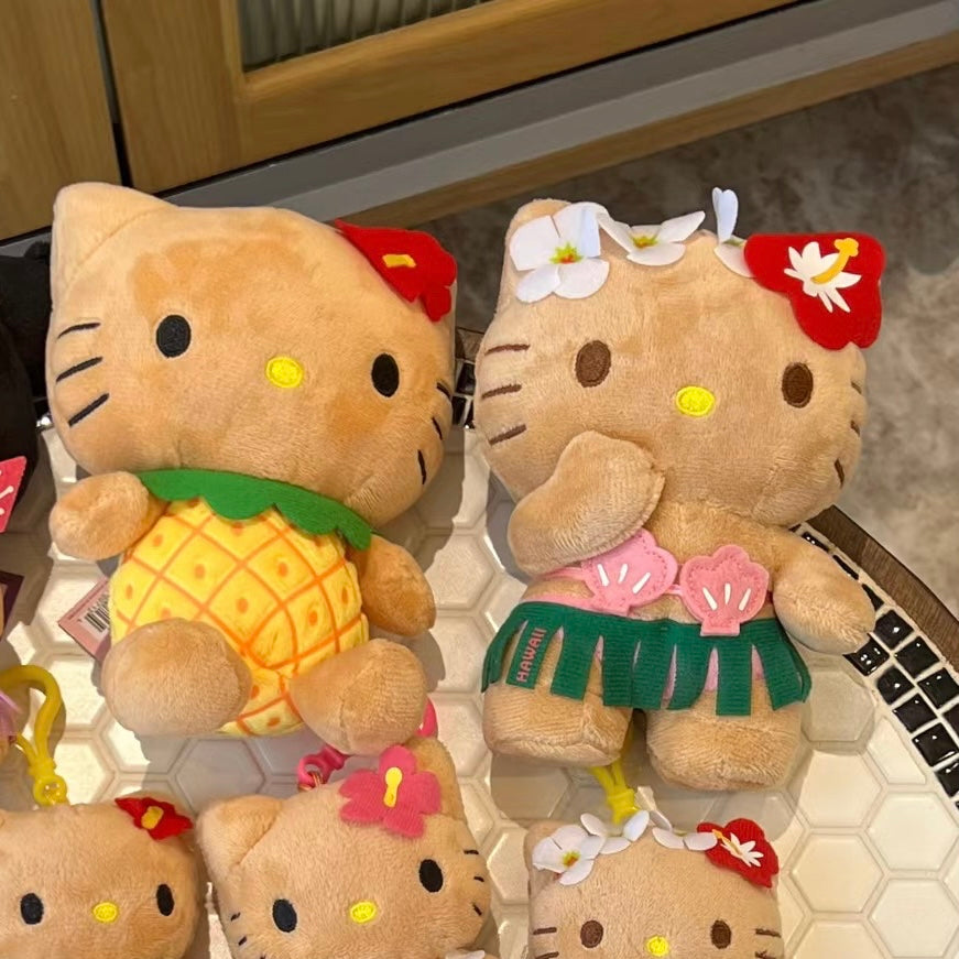 HelloKitty凯蒂猫｜HAWAII夏威夷黑皮kitty限定玩偶/公仔