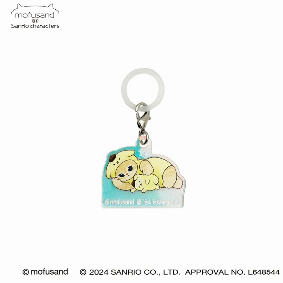 Mofusand｜Sanrio Characters Hologram Mushi Charm｜H43×W36×D3mm approx.