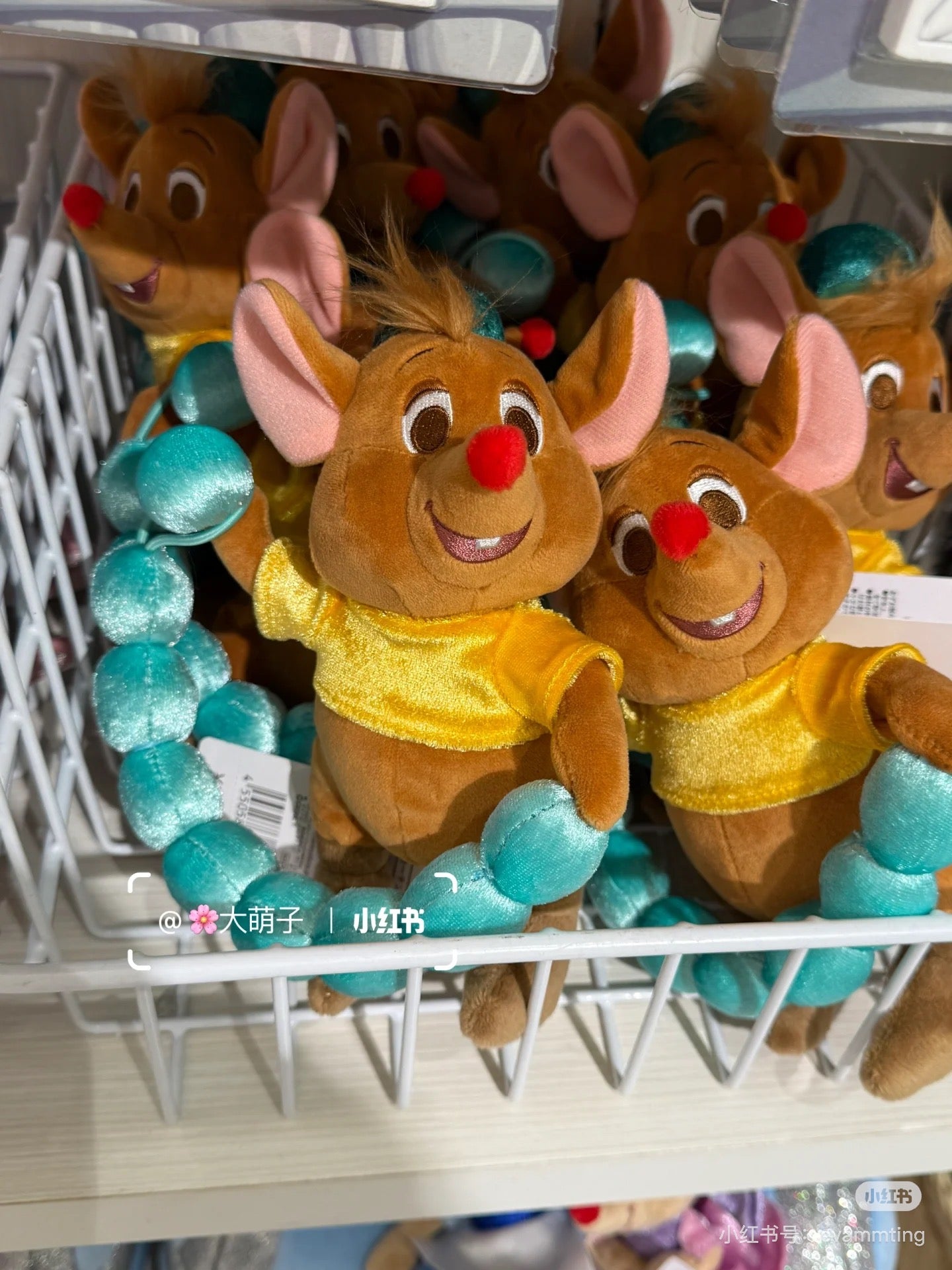 Disney迪士尼｜interior animal X curtain tassel东迪《灰姑娘》的朋友可爱角色毛绒玩偶窗帘绑带｜约高さ20×幅11.5×奥行き12(cm)