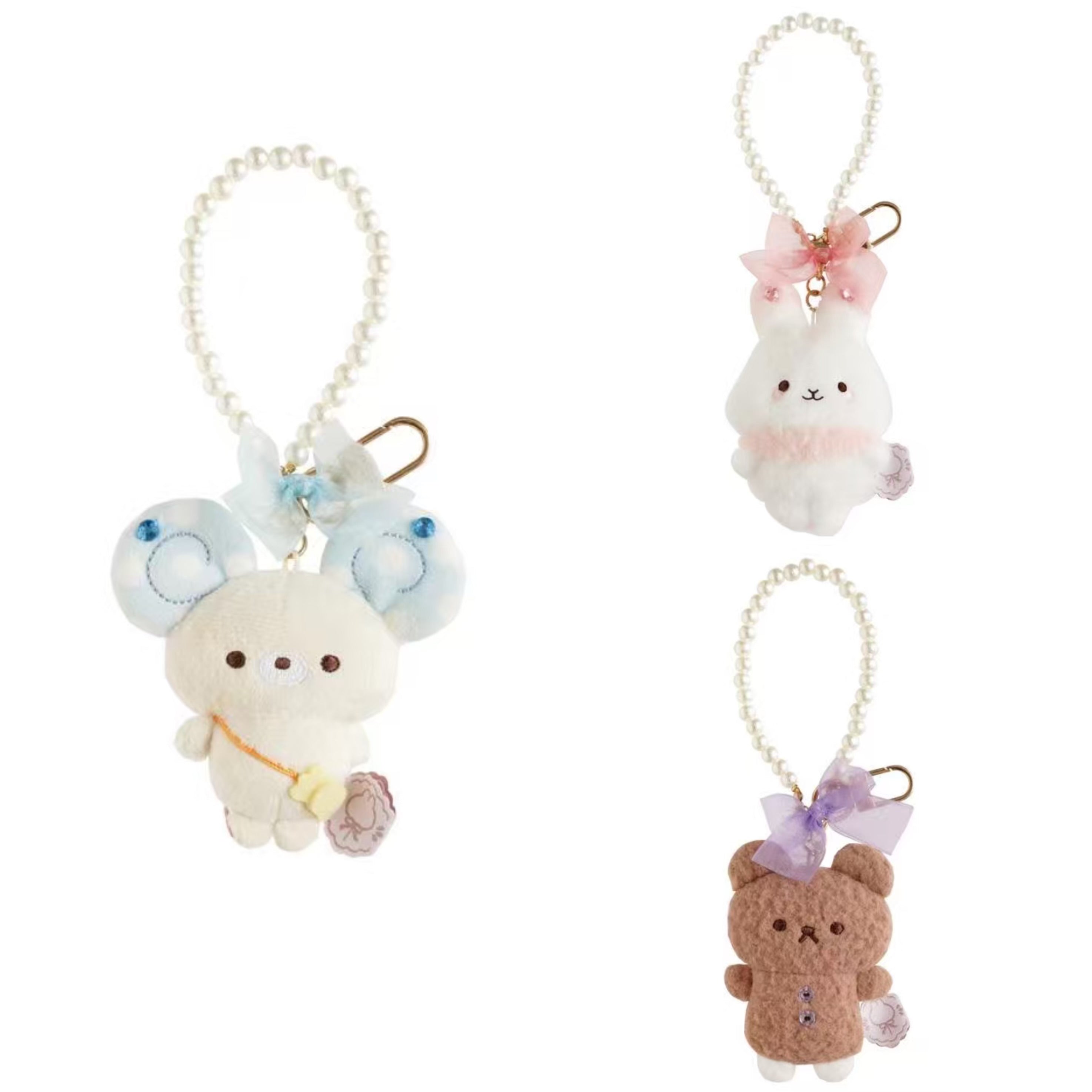 SANX｜Sugar Cocomoo Tulle Mascot Holder /Plush Keychain｜H75 x W60 x D25mm approx.