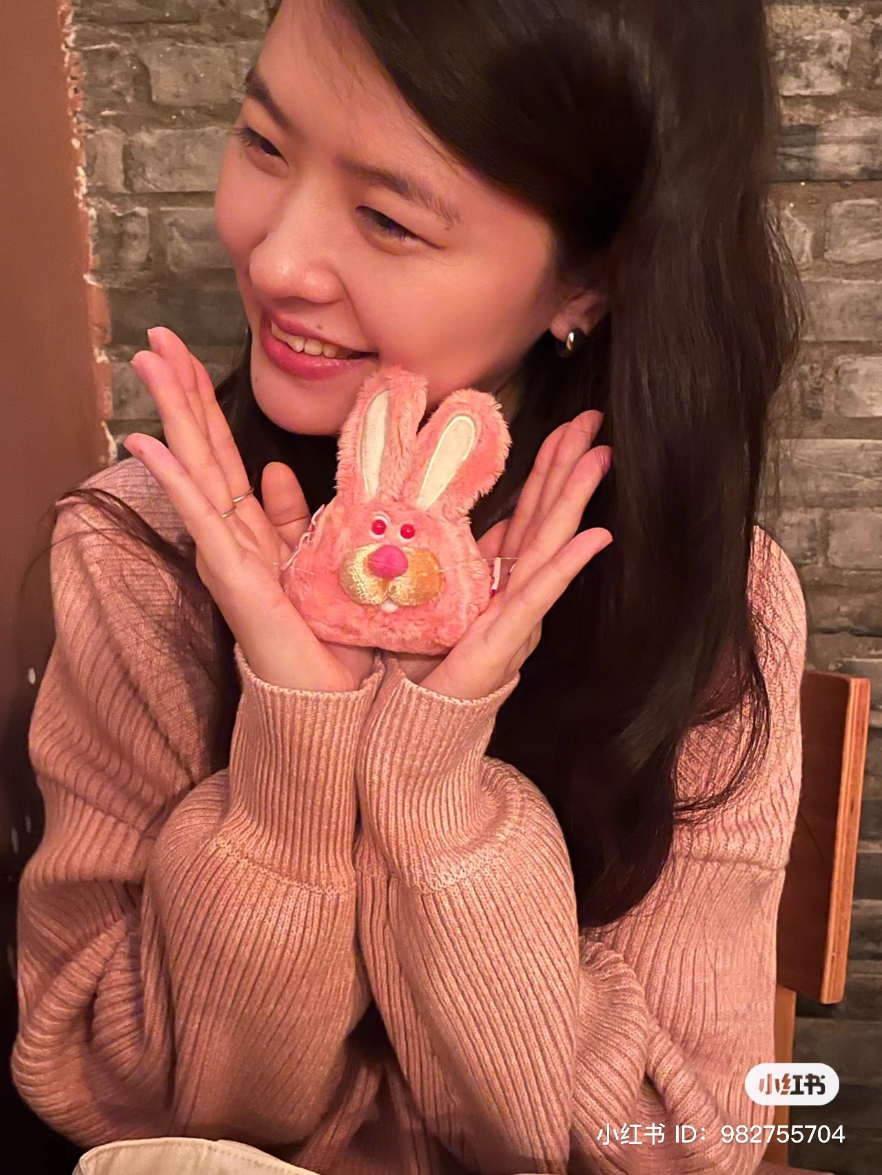 Gladly gladee｜粉兔兔无线耳机手袋零钱包/Airpods收纳袋/耳机包