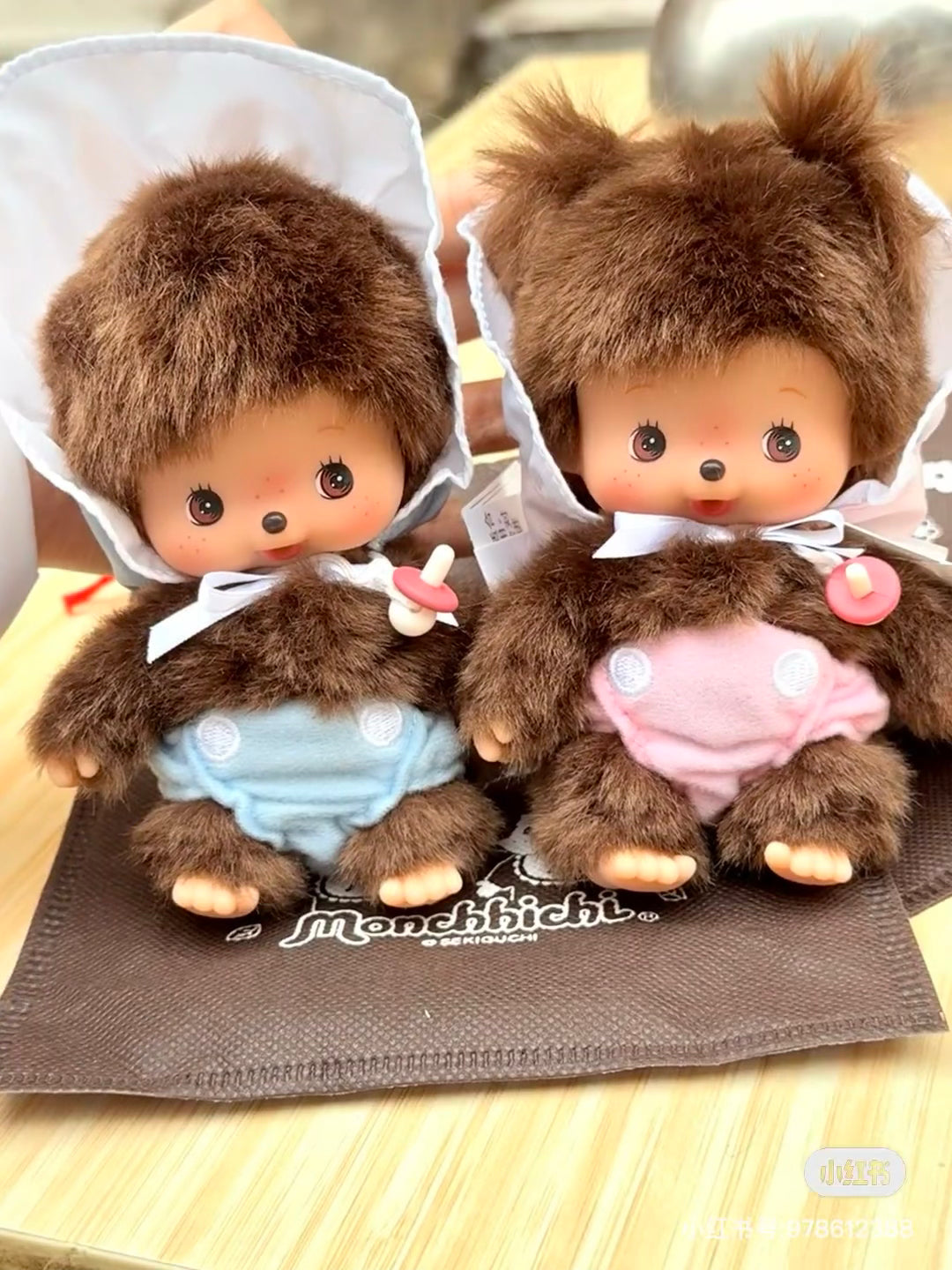 Monchhichi｜Bebichhichi Plush Doll｜S/13 x 8.7 x 6.2 cm approx.✔️