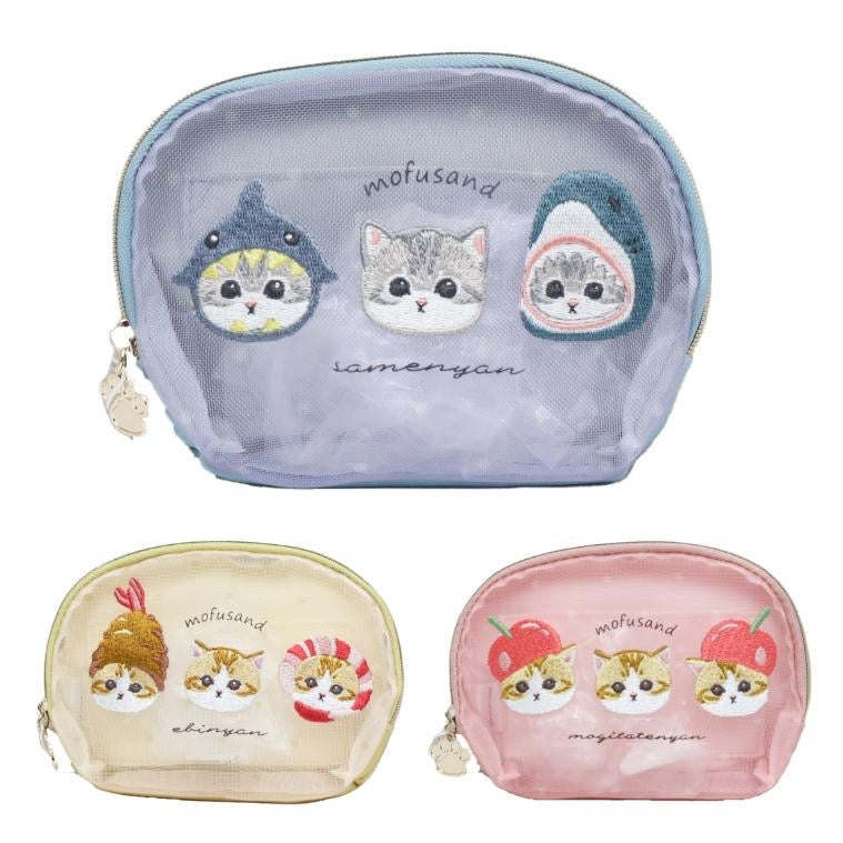 Mofusand｜Tissue Mesh Pouch｜105×145×35mm approx.